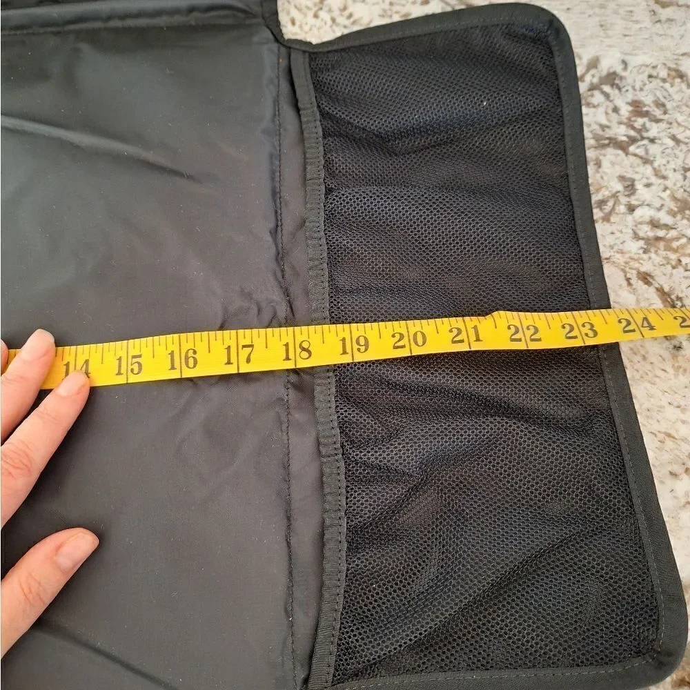 Kate spade black nylon baby portable‎ travel diaper chsnging pad